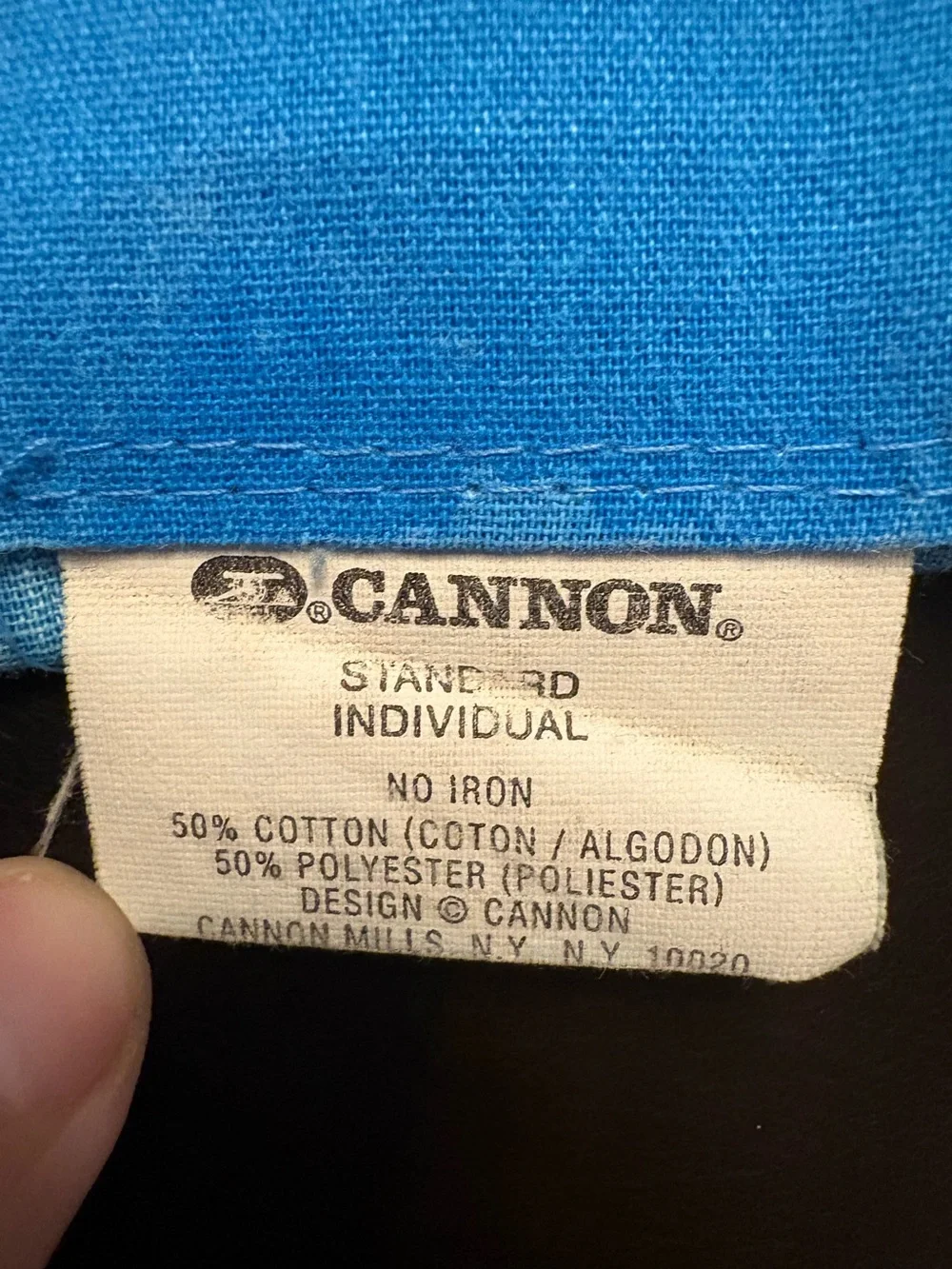 Vintage 1970s Cannon Reversible Frog & Chameleon Pillowcase